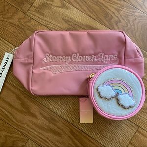 SCL Homecoming Mauve Large Pouch & Rainbow Circle Pink Pouch Bundle